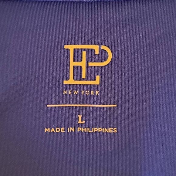 NWT EP Pro Womens Short Sleeve Exploded Dash Stripe Print Zip Golf Polo Top L - Picture 6 of 13